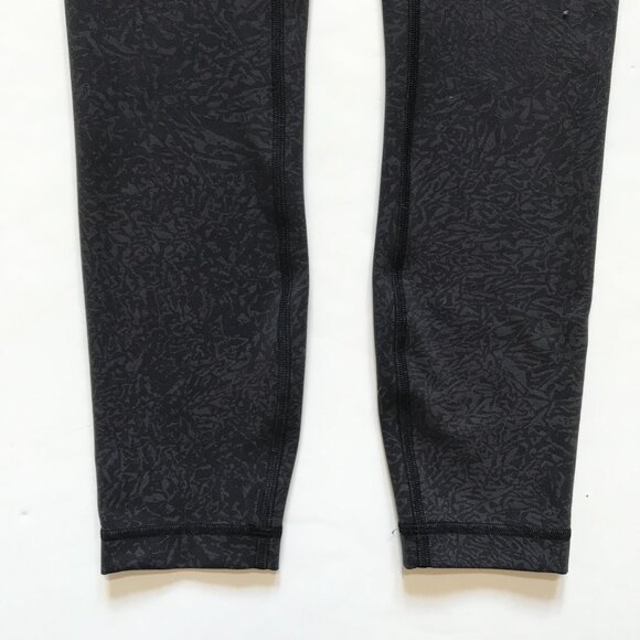 Lululemon InStill High Rise Tight Leggings Womens 4 Black Granite 25" Inseam Run - Picture 4 of 12